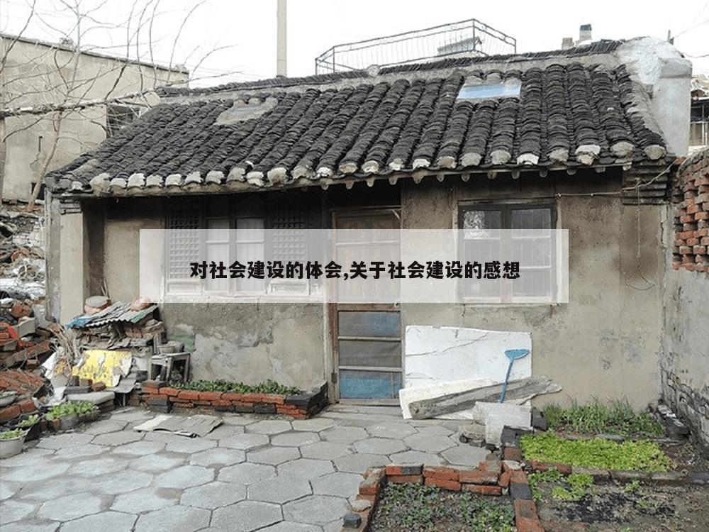 对社会建设的体会,关于社会建设的感想